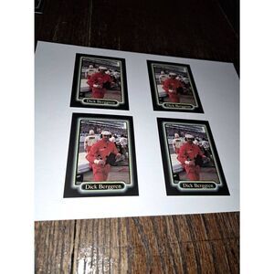 Vintage Lot 4 1990 JR Maxx Dick Berggren Sportscaster Trading Card #161 Nascar